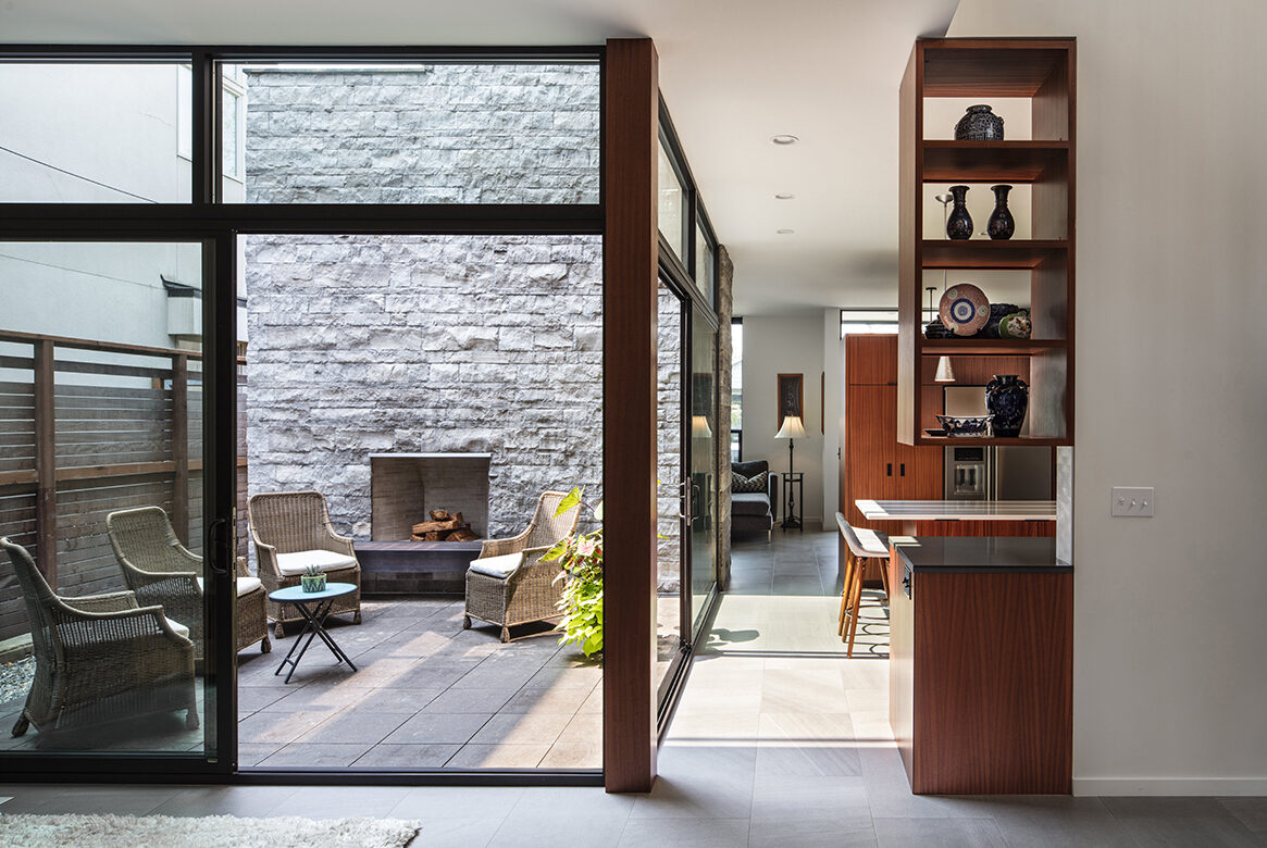 Monday, August 13, 2018. NWLiving Mid-Century. Ainslie-Davis built a home for Allison and her family that's a "do-over" of the midcenutry-modern home their dad built in 1964, just a couple blocks away. Outdoor living area off of the kitchen. 206655